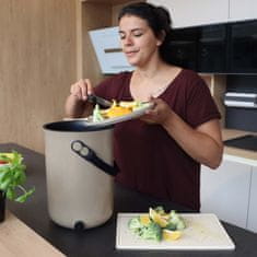 Skaza Bokashi Organko 2 kompostnik, 9,6 l, kapučino + posip, 1 kg