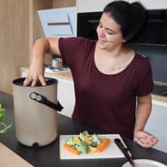 Skaza Bokashi Organko 2 kompostnik, 9,6 l, kapučino + posip, 1 kg