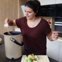 Skaza Bokashi Organko 2 kompostnik, 9,6 l, kapučino + posip, 1 kg