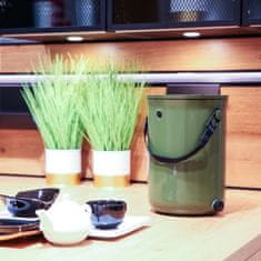 Skaza Bokashi Organko 2 kompostnik, 9,6 l, oliven + posip, 1 kg