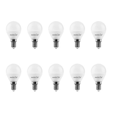 MAX-LED 10x LED žarnica - sijalka E14 7W (55W) 648lm nevtralno bela 4500K
