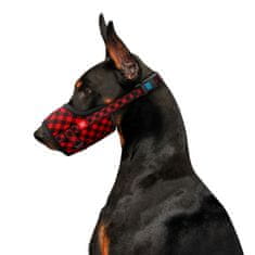 WAUDOG Najlonski nagobčnik za psa, nastavljiv TARTAN 35 - 43 cm Črna