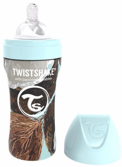 Twistshake Otroška steklenička Anti-Colic 330ml (L), kokos