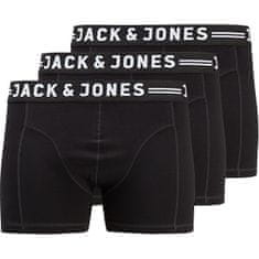 Jack&Jones Plus Moški bokserji JACSENSE 12147591 Black (Velikost 3XL)