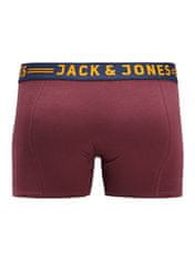 Jack&Jones Plus Moški bokserji JACLICHFIELD 12147592 Burgundy (Velikost XXL)