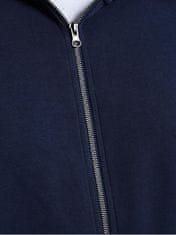 Jack&Jones Plus Moška pulover JJEBASIC SWEAT ZIP 12182493 Navy Blaze r (Velikost 3XL)