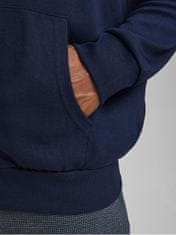 Jack&Jones Plus Moška pulover JJEBASIC SWEAT ZIP 12182493 Navy Blaze r (Velikost 3XL)