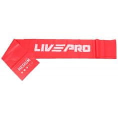LivePro elastika za vadbo LP8413, rdeča