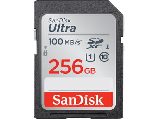 SanDisk Ultra SDXC spominska kartica, 256 GB, UHS-I, C10