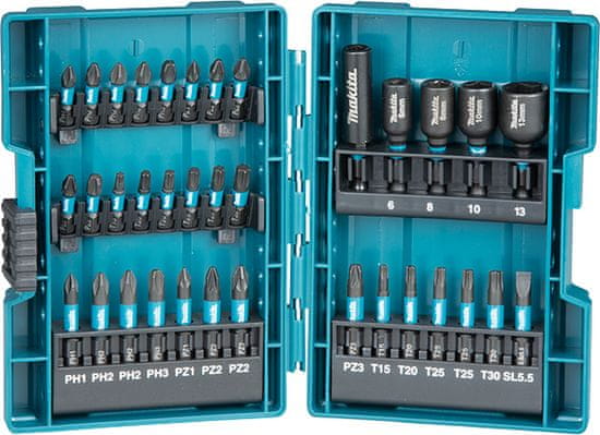 Makita B-66880 35-delni set set vijačnih nastavkov impact Black