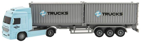 Teddies tovornjak z zabojniki, s svetlobnimi in zvočnimi učinki, 33 cm