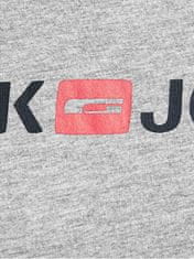 Jack&Jones JJECORP 12137126 Light Grey Melange moška majica SLIM FIT - melange (Velikost L)