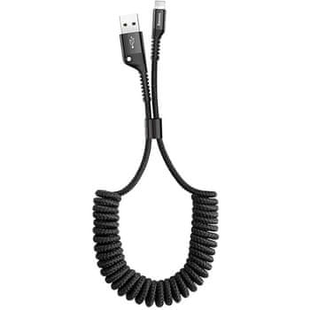 Baseus Fish Eye kabel USB Lightning/2A, 1 m, črn