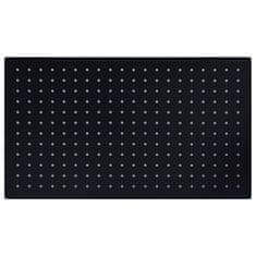 Vidaxl Tuš glava nerjaveče jeklo 50x30 cm pravokotna črna