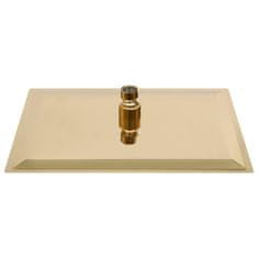 Vidaxl Tuš glava nerjaveče jeklo 30x20 cm pravokotna zlata