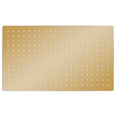 Vidaxl Tuš glava nerjaveče jeklo 50x30 cm pravokotna zlata