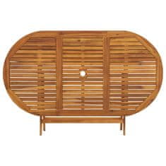 Vidaxl Vrtna miza 160x85x75 cm trden akacijev les