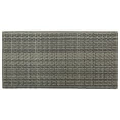 Vidaxl Barska miza s stojalom za shranjevanje siva 120x60x110 cm