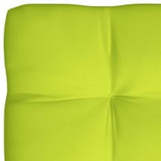 Vidaxl Blazina za kavč iz palet svetlo zelena 120x80x12 cm