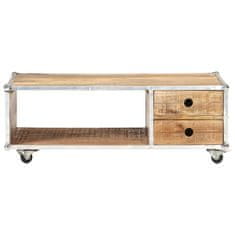 Vidaxl Klubska mizica 89x59x33 cm trden robusten mangov les