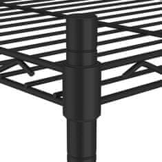 Vidaxl 3-nadstropni regal 60x35x76 cm črn 150 kg
