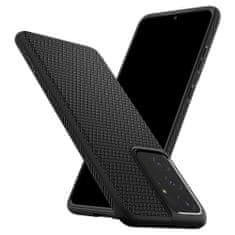 Spigen Liquid Air silikonski ovitek za Samsung Galaxy S21 Ultra, črna