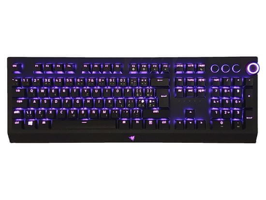 Razer BlackWidow V3 Pro mehanska tipkovnica, Green Switch, črna, UK, SLO gravura