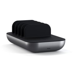 Satechi Dock 5 Multi-Device polnilna postaja, 2 x USB-C PD 20 W, 2 x USB-A 12W, Wireless, Space Grey