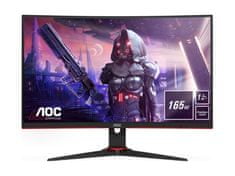 AOC C27G2AE gaming monitor, 68,58 cm (27), FHD, VA, 165 Hz, ukrivljen (C27G2AE/BK)