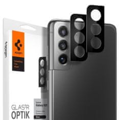 Spigen Optik.Tr 2x zaščitno steklo za kamero za Samsung Galaxy S21, črna