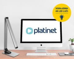 Platinet PDL509 namizna LED svetilka, na dotik, USB polnilec, aluminij