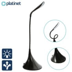 Platinet PDL04 namizna LED svetilka, na dotik, upogljiva, črna