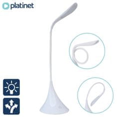 Platinet PDL04 namizna LED svetilka, na dotik, upogljiva, bela