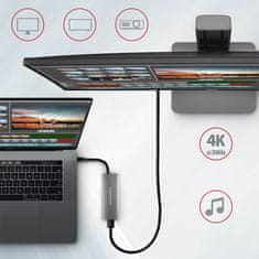 AXAGON razdelilnik USB-C na HDMI + 2x USB-A + 2x USB-C