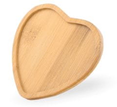 Čisté dřevo CleanWood Bambusov podstavek v obliki srca