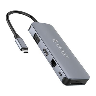 Orico MC-U111P USB-C priključna postaja, 11 v 1