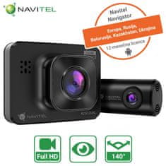 Navitel R250 Dual avto kamera + vzvratna kamera, FHD, 5,1cm zaslon, nočni vid, G-senzor