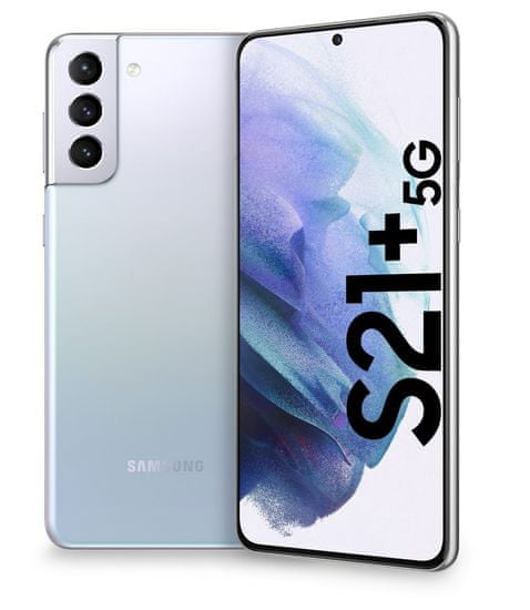 Samsung Galaxy S21+ 5G mobilni telefon, 8GB/128GB, fantomsko srebrn