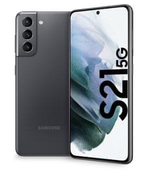 Samsung Galaxy S21 5G mobilni telefon, 8GB/128GB, fantomsko siv