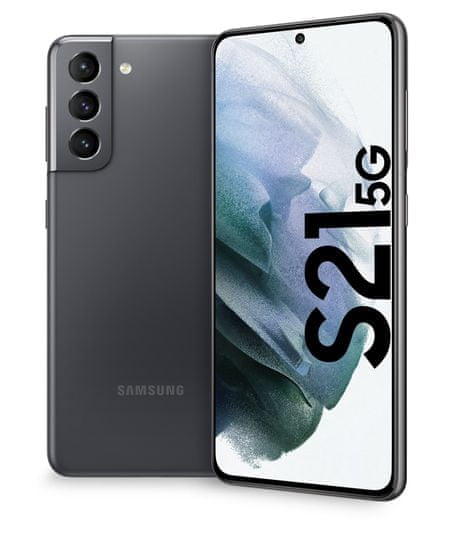 Samsung Galaxy S21 5G mobilni telefon, 8GB/128GB, fantomsko siv