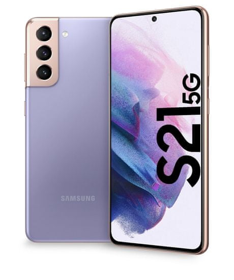 Samsung Galaxy S21 5G mobilni telefon, 8GB/128GB, fantomsko vijoličen