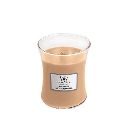 Woodwick Dišeča vaza za sveče Gold en Milk 275 g