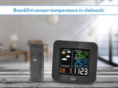 Trevi ME 3165 RC brezžična vremenska postaja, barvni zaslon, 2x alarm, radijska ura