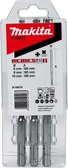 Makita 3-delni set svedrov SDS-Plus Nemesis B-59075