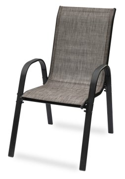 Garden King Zunanja stolica FREDDO z visokim naslonom, črna - 68 x 90 x 54 cm