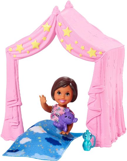 Mattel Barbie Story iz varuškinega dnevnika Roza šotor