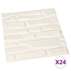 Vidaxl 3D stenski paneli 24 kosov 0,5x0,5 m 6 m2