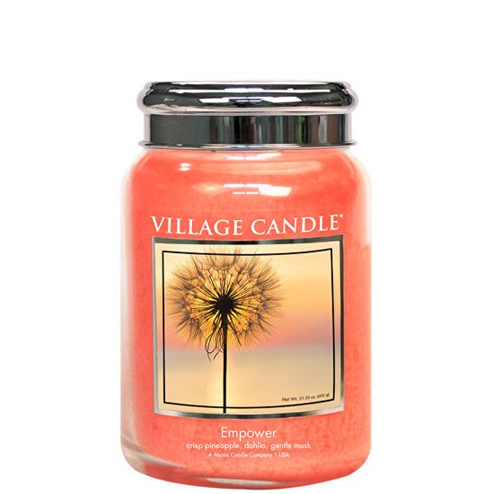 Village Candle Dišeča sveča v steklu Empower 602 g