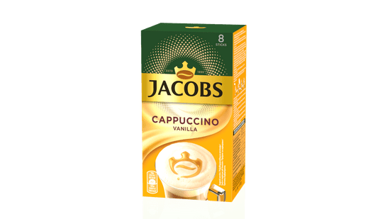 Jacobs Cappuccino Vanilija, 8 x 18,5 g