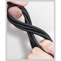 BASEUS Data kabel 3in1 USB - Lightning / USB-C / Micro USB 1.2m 5A 40W, črna